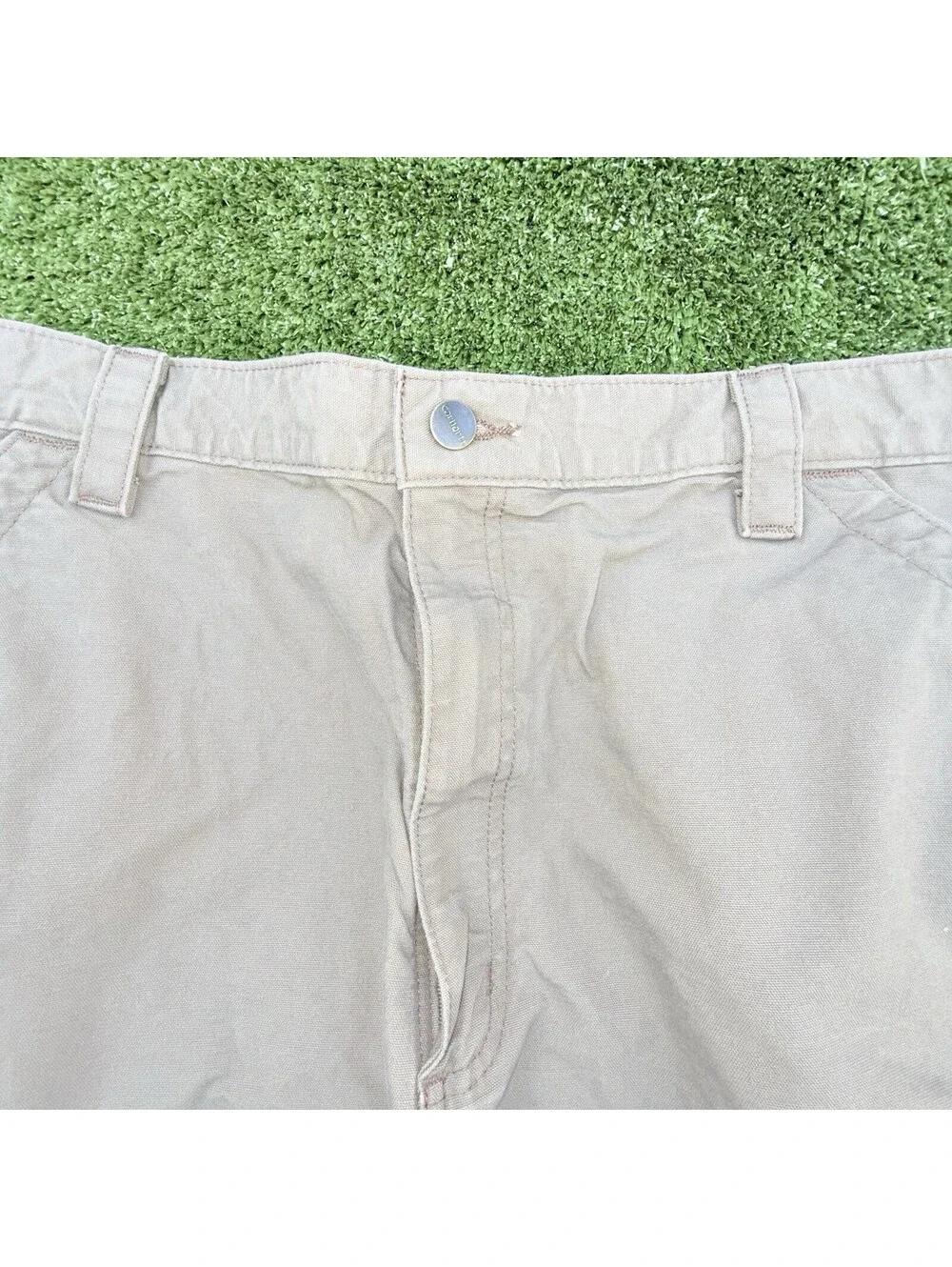 Carhartt Shorts Mens 40 Brown Tan Relaxed Fit Work Wear Cargo